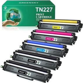 img 4 attached to 🖨️ GREENSKY TN227 Compatible Toner Cartridge for Brother TN227BK TN-227 TN223BK TN223 Printers - 5 Pack