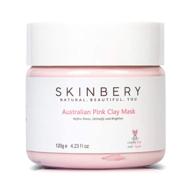 👩 skinbery australian pink clay face mask: effective acne treatment for face and body logo