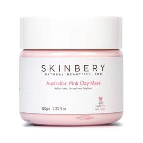 img 4 attached to 👩 SKINBERY Australian Pink Clay Face Mask: Effective Acne Treatment for Face and Body