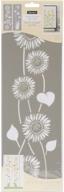 🌻 decoart decads-k.304 sunflower americana decor stencil 6x18 - sunflowers design logo