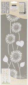 img 1 attached to 🌻 DecoArt DECADS-K.304 Sunflower Americana Decor Stencil 6x18 - Sunflowers Design