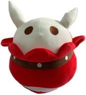 genshin impact plush klee pillow doll: cute 🎮 bouncing bomb ball stuffed toy - authentic game animation peripheral logo