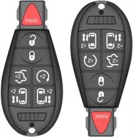 высококачественная замена бесключевого пульта smart key fob для chrysler town and country 2008-2015, dodge grand caravan 2008-2014 - m3n5wy783x, iyz-c01c артикул № 267f-5wy783x 2701a-c01c логотип