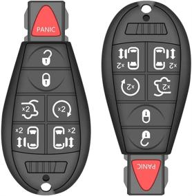 img 4 attached to Высококачественная замена бесключевого пульта Smart Key Fob для Chrysler Town and Country 2008-2015, Dodge Grand Caravan 2008-2014 - M3N5WY783X, IYZ-C01C Артикул № 267F-5WY783X 2701A-C01C