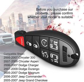 img 2 attached to Высококачественная замена бесключевого пульта Smart Key Fob для Chrysler Town and Country 2008-2015, Dodge Grand Caravan 2008-2014 - M3N5WY783X, IYZ-C01C Артикул № 267F-5WY783X 2701A-C01C