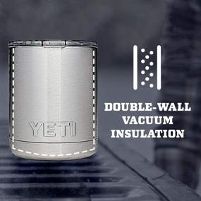 img 1 attached to 🏔️ YETI Rambler 10 oz Lowball, Stainless Steel, Vacuum Insulated with MagSlider Lid, in White