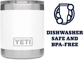 img 2 attached to 🏔️ YETI Rambler 10 oz Lowball, Stainless Steel, Vacuum Insulated with MagSlider Lid, in White