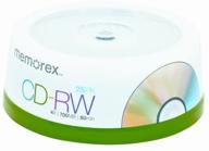 📀 memorex 4x cd-rw discs (25-pack spindle) - 700mb/80-minute capacity logo
