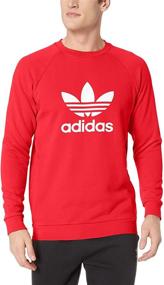 img 4 attached to Adidas Trefoil Warm Up Sweatshirt Black Men's Clothing for Active