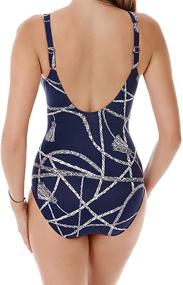 img 1 attached to Miraclesuit Miracle Oceanus Surplice Swimsuit - Women's Swimwear & Beach Cover-Ups