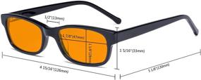 img 1 attached to 👓 Eyekepper Kids Blue Light Blocking Glasses for Boys & Girls - Orange Tinted Filter Lens - Anti Glare Gaming Eyeglasses - UV Ray Protection - Transparent