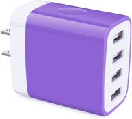 🔌 hootek wall charger block - 4-port usb power adapter for iphone 13 pro max, samsung galaxy, lg, moto, and more logo