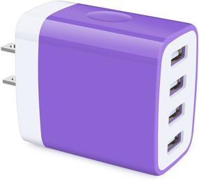 img 4 attached to 🔌 HOOTEK Wall Charger Block - 4-Port USB Power Adapter for iPhone 13 Pro Max, Samsung Galaxy, LG, Moto, and More