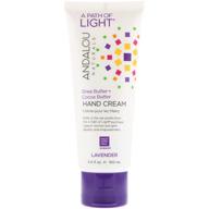 💜 luxe lavender shea hand cream by andalou naturals: moisturize & indulge your hands (3.4 fl oz) logo