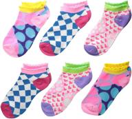 🧦 носочки низкие для девочек (упаковка из 6 штук) от jefferies socks логотип