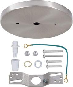 img 2 attached to 🔧 B&P Lamp 5.25" Contemporary Low Profile Steel Canopy Kit with Hardware, Satin Nickel Finish