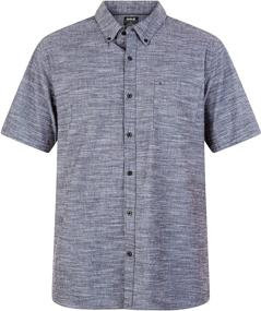 img 1 attached to Hurley Textured Short Sleeve Button