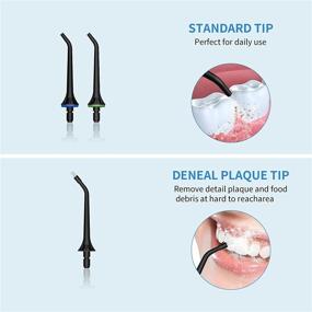 img 2 attached to 🚿 Water Flossing Cordless, Portable Oral Irrigator for Teeth Care - DIY Mode, 3 Replacement Jets, IPX7 Waterproof Electric Dental Flosser Pick - Perfect for Travel/Home/Braces (Black)