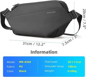 img 1 attached to Lightweight Crossbody Shoulder Backpack | Minimalist Design