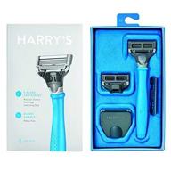 🌊 harry's surf blue razor with 2 blade cartridges: precision shaving at its finest logo