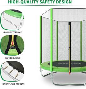 img 2 attached to 🎪 ACWARM HOME 6FT Trampoline: Safe & Fun Indoor/Outdoor Backyard Round Trampoline for Kids