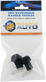img 4 attached to 🚗 Mean Mug Auto 4154-232314B Front Windshield Washer Nozzles (Set of 2) – Compatible with Dodge Dart – Replaces OEM #: 68081370AB