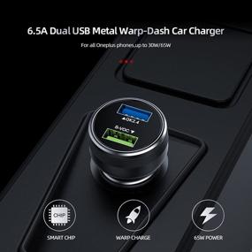 img 3 attached to ⚡ OnePlus Car Charger Warp Charge 30/65 Replacement for Nord N10 N100 9R 9 Pro 8T 8T+ 8 7T 7 Pro 5G McLaren – Fast Charging Dash Charge Car Charger with Type-C Cable Cord – Compatible with OnePlus 7 6T 6 5T N200 – Black