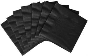 img 1 attached to 🍽️ amscan Jet Black 2-Ply Paper Luncheon Napkins, Pack of 40, Party Tableware, 12 7/8 x 12 7/8 inches, Model 61211.10