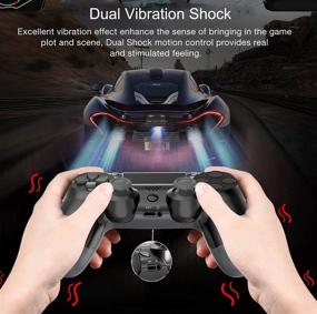 img 1 attached to 🎮 YHT PS-4 Controller: Wireless Dual Vibration Shock Gamepad with Touch Panel, Gyro, and Audio Speaker