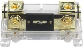 img 2 attached to 💥 ZOOKOTO 100A Car Stereo Audio Inline ANL Fuse Holder with 100 Amp Fuse for 0 2 4 Gauge - Premium Quality & Reliable Protection