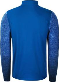 img 2 attached to 🔥 Stay Warm and Stylish with Derminpro Men's Quarter Zip Lightweight Long Sleeve Pullover Thermal Running Shirts