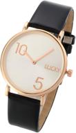 top plaza fashion leather numerals women's watches for wrist watches logo