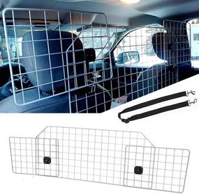 img 4 attached to CO-Z Dog Barrier for SUVs and Cars, Universal-Fit Wire Mesh Pet Barrier, Adjustable Safety Car 🐾 Divider for Cargo Area, Heavy-Duty Dog Car Guard with Smooth Design, Car Gate Fence, Includes Dog Leash Attachment