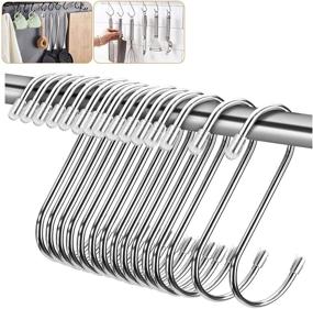 img 4 attached to 🧺 Industrial Stainless Hangers for Bathroom and Clothes Hanging – Robust Hardware