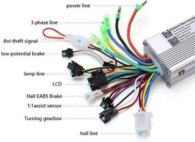 img 3 attached to ⚡️ Waterproof Electric Bicycle Scooter Brushless Controller Kit with LCD Display Meter, 36V 48V 350W Motor Brushless Controller