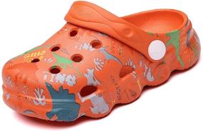 img 4 attached to CERYTHRINA Cartoon Slippers: Perfect Outdoor Shoes for Boys - Clogs & Mules