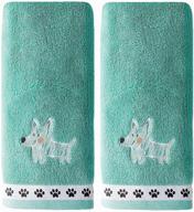 🐾 scribble pup jade hand towel set by skl home logo