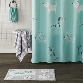 img 1 attached to 🐾 Scribble Pup Jade Hand Towel Set by SKL HOME