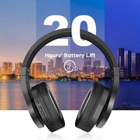 img 2 attached to 🎧 Наушники bopmen S80 Bluetooth с закрытым оголовьем: беспроводные/проводные с глубоким басом, удобными наушниками, встроенным микрофоном для телефона, iPad, ПК, ноутбука и музыки.