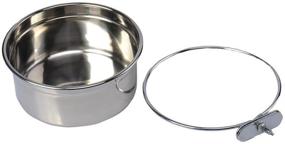 img 1 attached to 🐦 Premium Stainless Steel Food and Water Bowl for Pet Bird Crates, Cages, Coop, Dog, Cat, Parrot, Rabbit - Hypeety