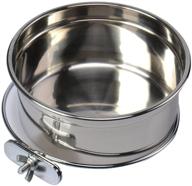 🐦 premium stainless steel food and water bowl for pet bird crates, cages, coop, dog, cat, parrot, rabbit - hypeety logo