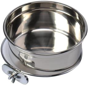 img 4 attached to 🐦 Premium Stainless Steel Food and Water Bowl for Pet Bird Crates, Cages, Coop, Dog, Cat, Parrot, Rabbit - Hypeety