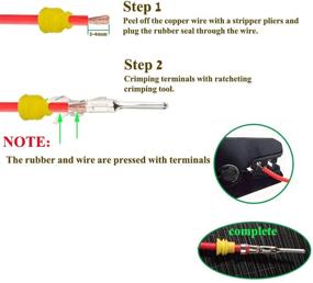img 3 attached to Эффективный 10-Kомплект 3-контактных мужских и женских авто герметичных проводных разъемов для мотоцикла, скутера, грузовика и лодок - DSTFUY электрический авто проводной разъем (10 комплектов)