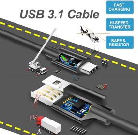 img 1 attached to 🔌 Neon Pink Charging Cable for Nintendo Switch/Switch Lite/Switch OLED, Charger for Switch OLED and Switch Lite, Samsung Galaxy S9 S8 Note 8 LG V20 V30 OnePlus 5 3T and Other USB C Devices (9.8ft)