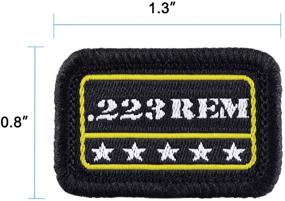 img 3 attached to 🎯 Raiseek Military Tactical Morale Patch Set - 9mm .40 .45 .380 12GA 7.62 .223 5.56 .30 .22 - Hook and Loop Fastener Backing