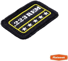 img 2 attached to 🎯 Raiseek Military Tactical Morale Patch Set - 9mm .40 .45 .380 12GA 7.62 .223 5.56 .30 .22 - Hook and Loop Fastener Backing