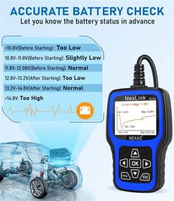 img 1 attached to 🚗 Upgraded NEXAS Car Diagnostic with Protective Case | OBD2 Scanner Engine Reader Featuring Graphing Battery Test | Scan Tools for Check Engine Light Fault Code Reader with Freeze Frame Viewing | Enhanced Version