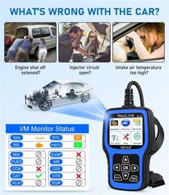 img 2 attached to 🚗 Улучшенный автомобильный диагностический сканер NEXAS с защитным чехлом | Считыватель двигателя OBD2 с функцией графического теста аккумулятора | Инструменты сканирования для считывания кодов неисправностей диагностики двигателя с просмотром замороженных кадров | Улучшенная версия