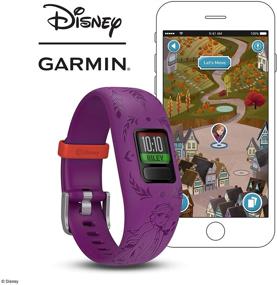 img 3 attached to 🌬️ Garmin vivofit jr. 2, Kids Fitness Tracker with Disney Frozen 2 Anna Design - Long Battery Life, Adjustable Purple Band