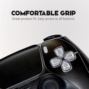 img 1 attached to 🎮 Skinlit PS5 Vinyl Skin Decal Cover for Playstation 5 Console + 2 Controllers, Improved Grip, Enhanced Performance, Long-lasting, Scratch-Resistant, Bubble-Free Sticker (Digital Edition, Matte Black)